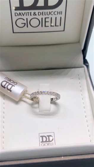 Ring Davite & Delucchi Woman in White Gold Diamante 0.53 Ct AA02298096S - AA02298096S